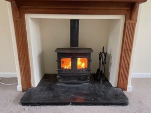 Living Room Log Burner- click for photo gallery